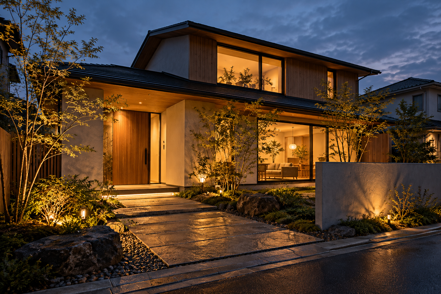 住まい・暮らしのセキュリティをイメージした建築写真